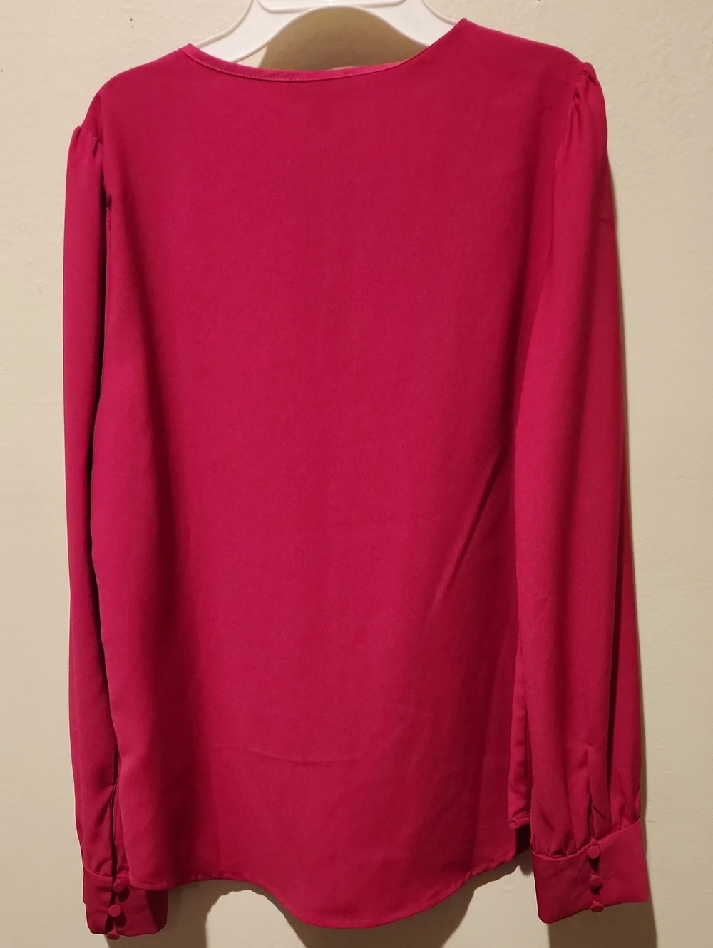 ❤️ J CREW LONG-SLEEVE RUFLE-FRONT TOP IN SATIN CREPE, XS
